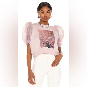 Selkie & REVOLVE Rosewater Minnie Sweater in Rose Water, small